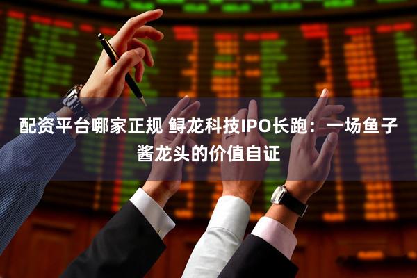 配资平台哪家正规 鲟龙科技IPO长跑：一场鱼子酱龙头的价值自证